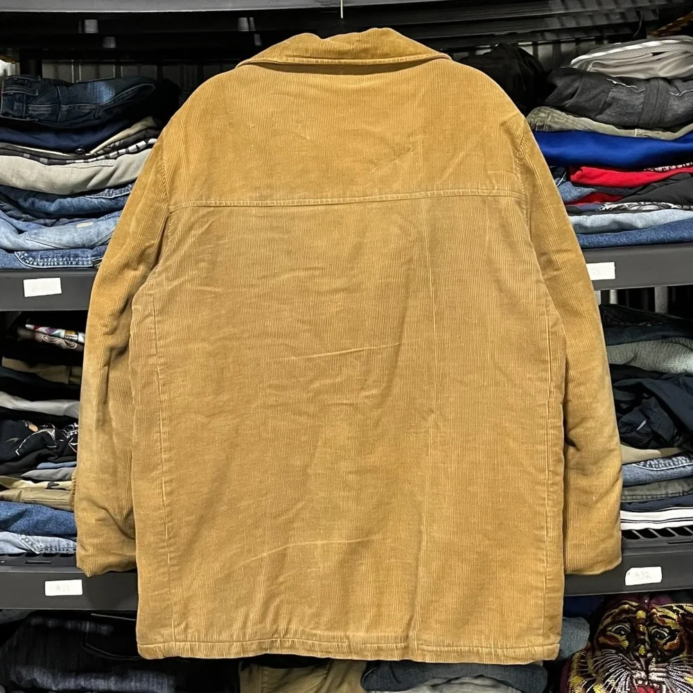 Vintage 70s 80s Schott‎ Perfecto Sportswear Corduroy Hunting Coat Mens XL Tan